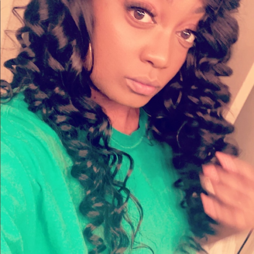 24 inch wand curl human hair wig